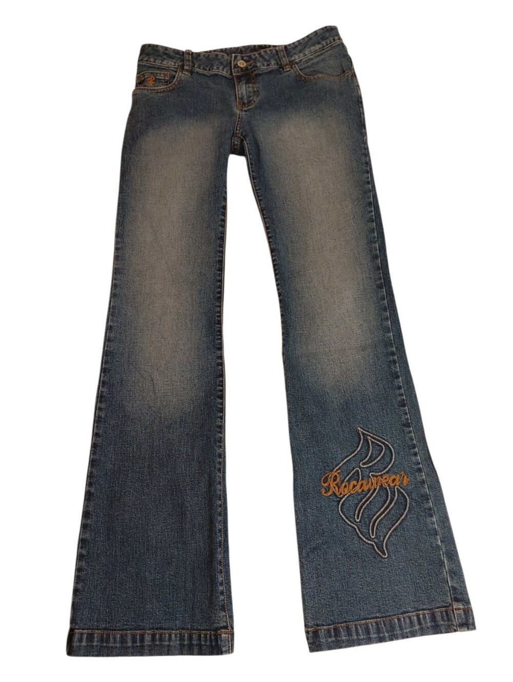 Rocawear Y2K Vintage Low-Rise Flared Denim Jeans